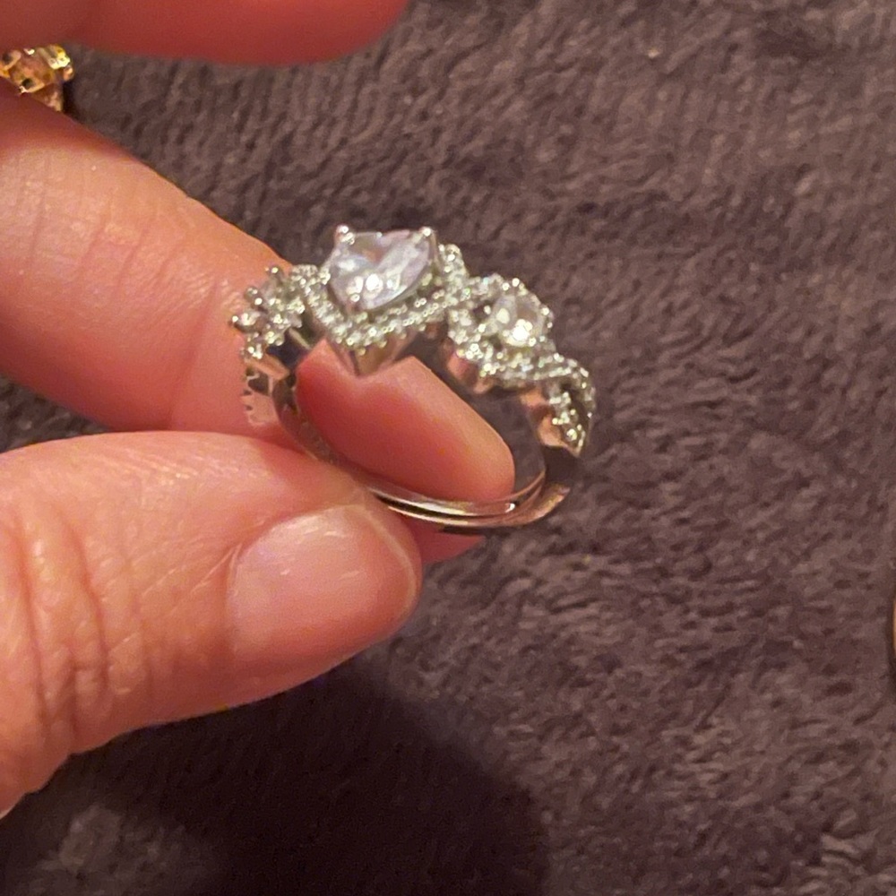 925 Cz heart